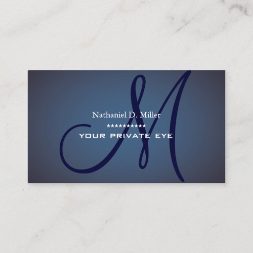 Customizable Customize this monogram business card