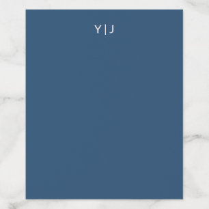 Navy Blue Monogram Envelope Liner