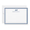 Navy Blue Monogram Thin & Thick Border