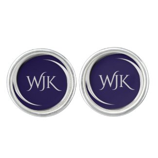 Navy Blue Monogrammed