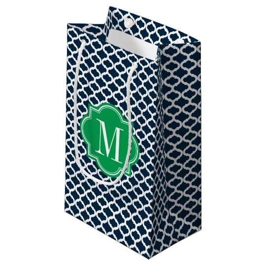 small navy gift bags