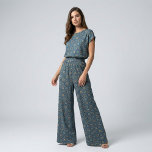 Navy Blue Mustard Yellow Moroccan Mosaic Tile Boho Fabric