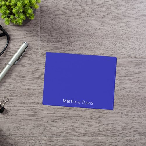 Navy blue name post_it notes