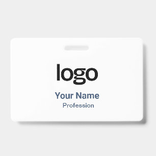 Navy Blue Name Tags Badges
