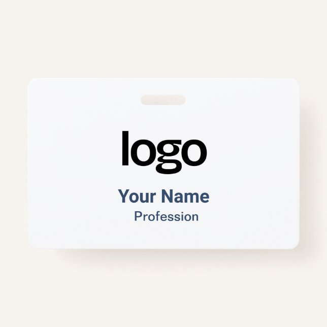 Navy Blue Name Tags Badges (Front)