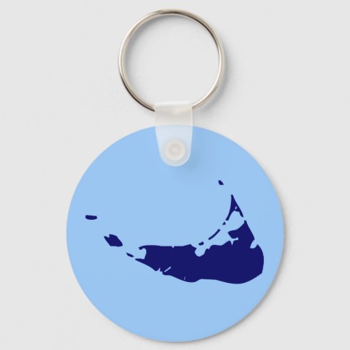 Navy Blue Nantucket Keychain