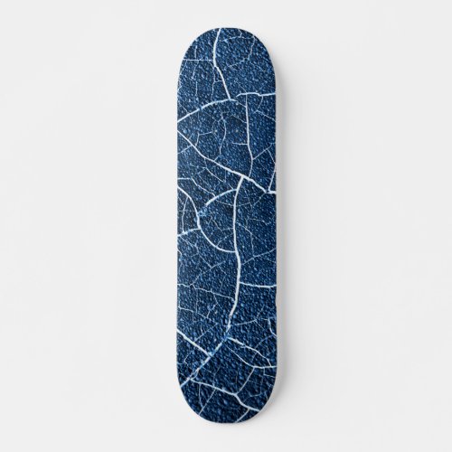 Navy Blue Nature Abstract Pattern Skateboard