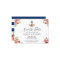 Navy Blue Nautical Anchor Floral Save the Date