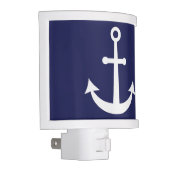 Navy Blue Nautical Anchor Night Light (Right)