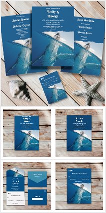 Navy Blue Nautical Ocean Whale Beach Collection
