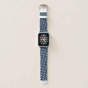 Navy Blue Nautical Theme Cute Whale Pattern Apple Watch Band