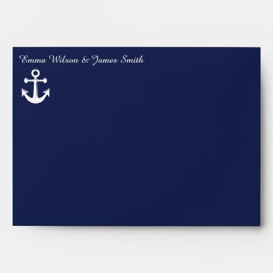 Navy Blue Invitations Envelopes 10