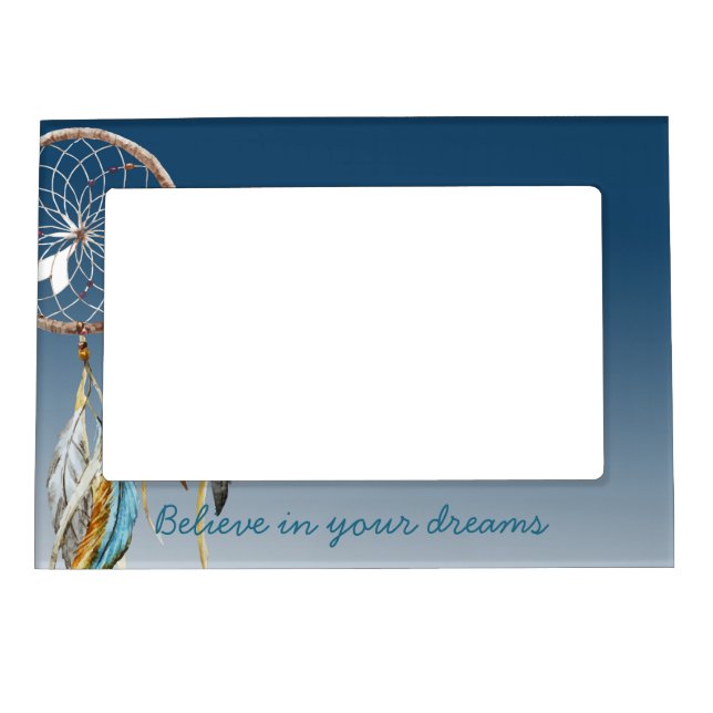 Navy Blue Ombre Dream catcher  Magnetic Frame (Front)