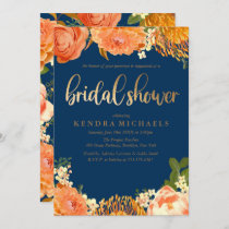 Midnight Botanica Bridal Shower Invitation