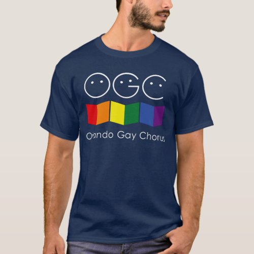 Navy Blue Orlando Gay Chorus Mens T_shirt