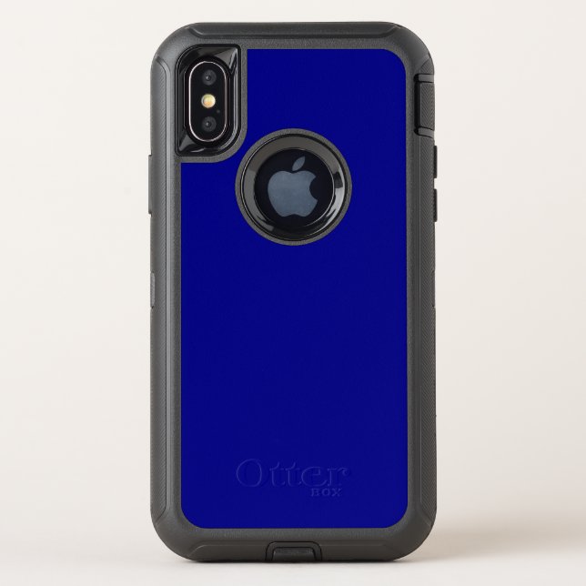Navy Blue Otterbox Defender iPhone XS Case (Back)