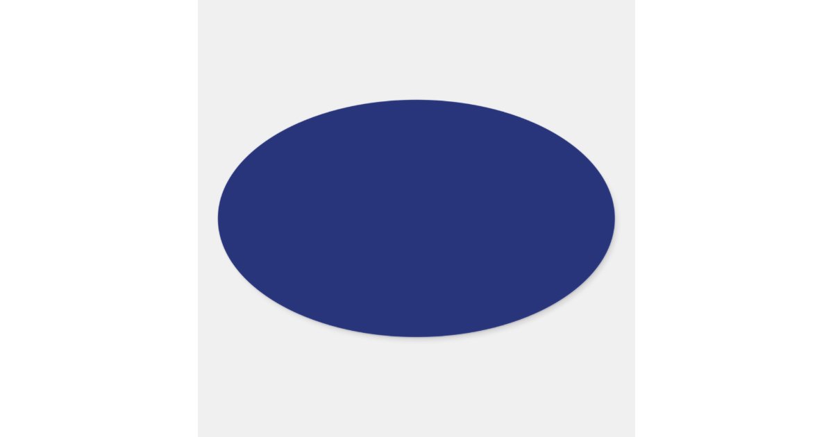  Navy  Blue  Oval  Sticker Zazzle com