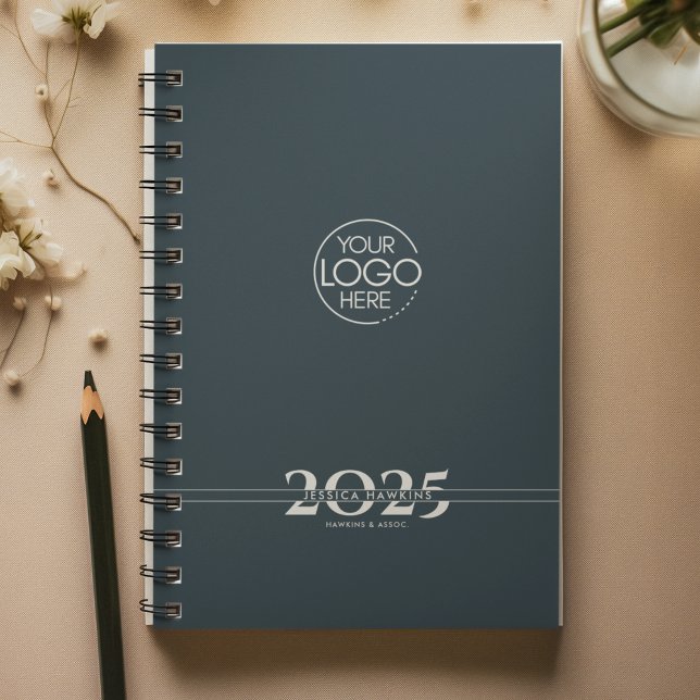 Navy Blue Overlapping Text Logo Weekly Planner (Creator Uploaded)