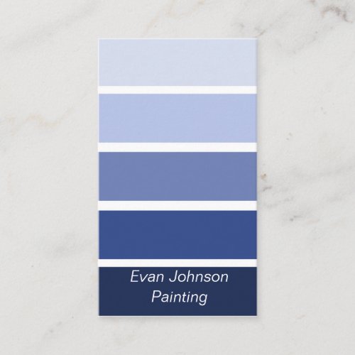 Navy Blue Paint Samples Business Card