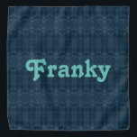 Navy Blue Patterned Bandana<br><div class="desc">Stylish</div>