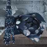 Navy Blue Peony Silver Eucalyptus Garden Wedding Neck Tie<br><div class="desc">A sophisticated and elegant navy blue wedding neck tie featuring a beautifully watercolor-painted bouquet of navy blue peonies and silver eucalyptus greenery.</div>