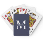 Navy Blue Personalized Monogram and Name