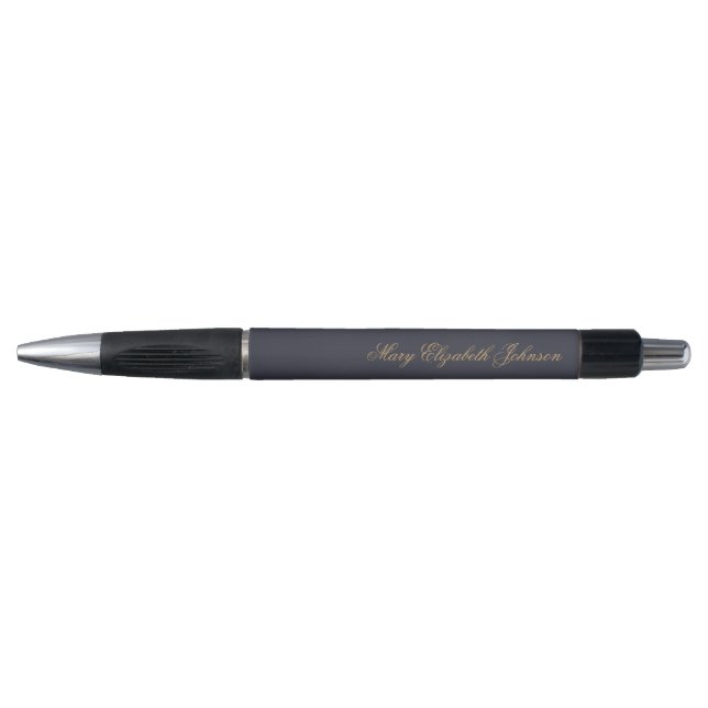 Navy Blue Personalized Name Pen (Front)