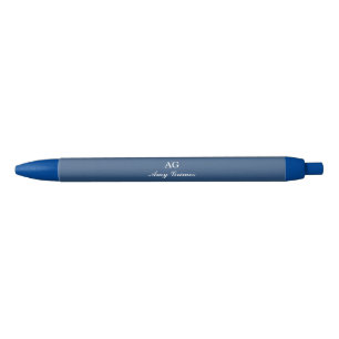 Navy Blue Personalized Name Pen Elegant Style