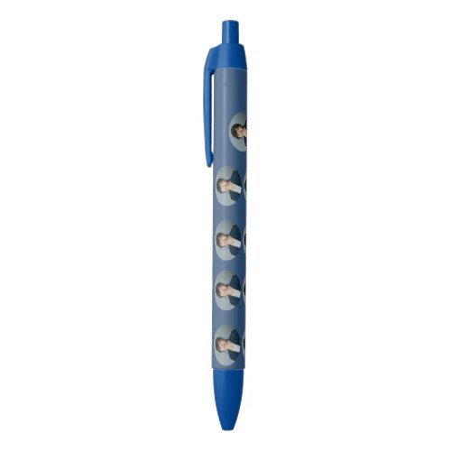 Navy Blue Personalized Photo Pen Elegant Style