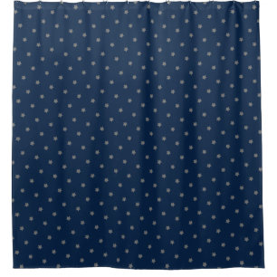Navy Blue Photo Background for Christmas Pictures Shower Curtain