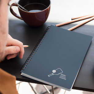 Navy Blue Pickleball Personal Weekly Planner