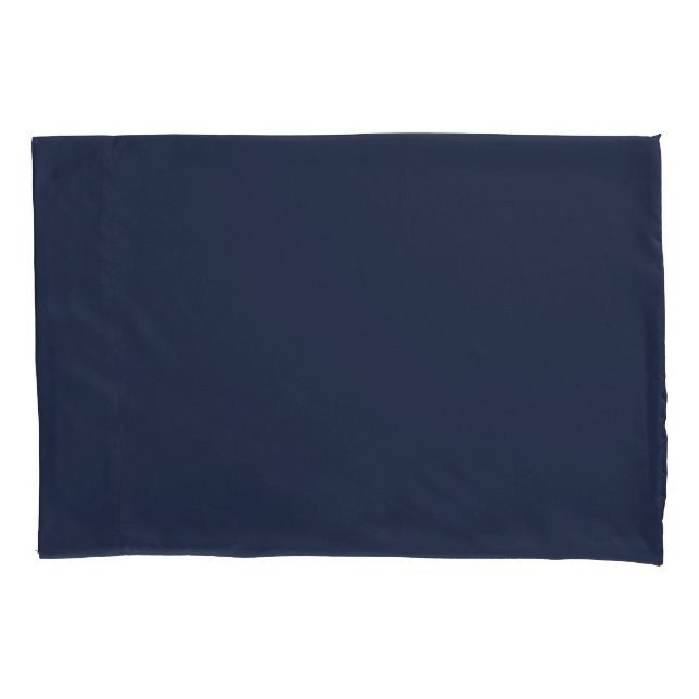 Navy Blue Pillow Case (Front-Left)