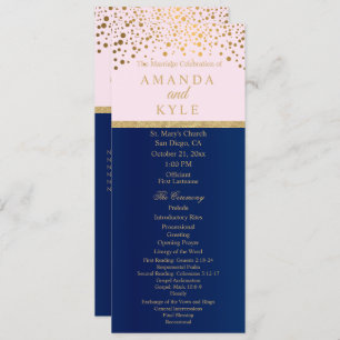 Navy Blue, Pink and Gold - Program