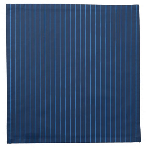Navy blue pinstripes cloth napkin