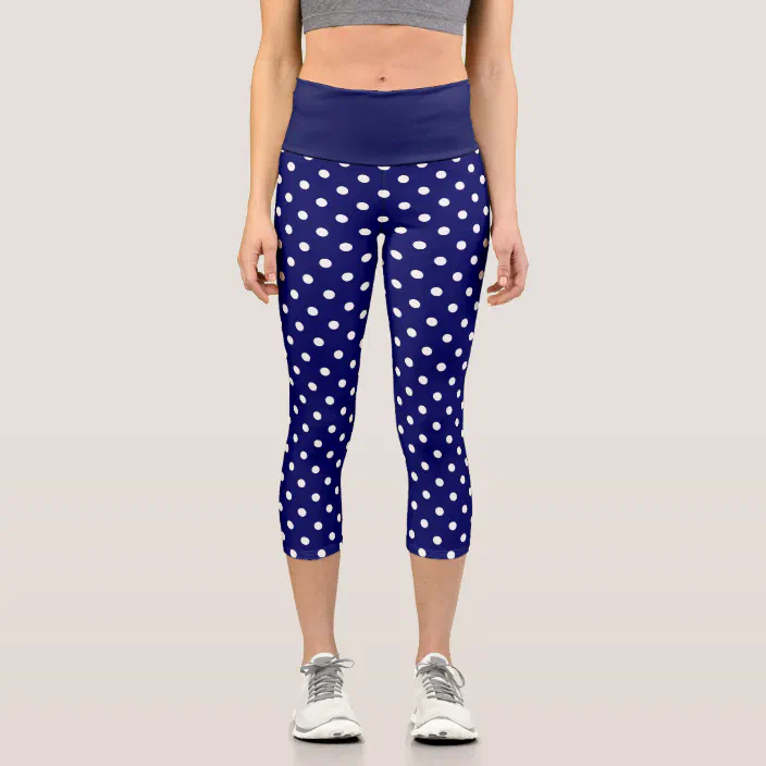 polka dot capri leggings