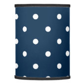 Navy Blue Polka Dots Pattern Lamp Shade (Left)