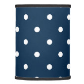 Navy Blue Polka Dots Pattern Lamp Shade (Right)