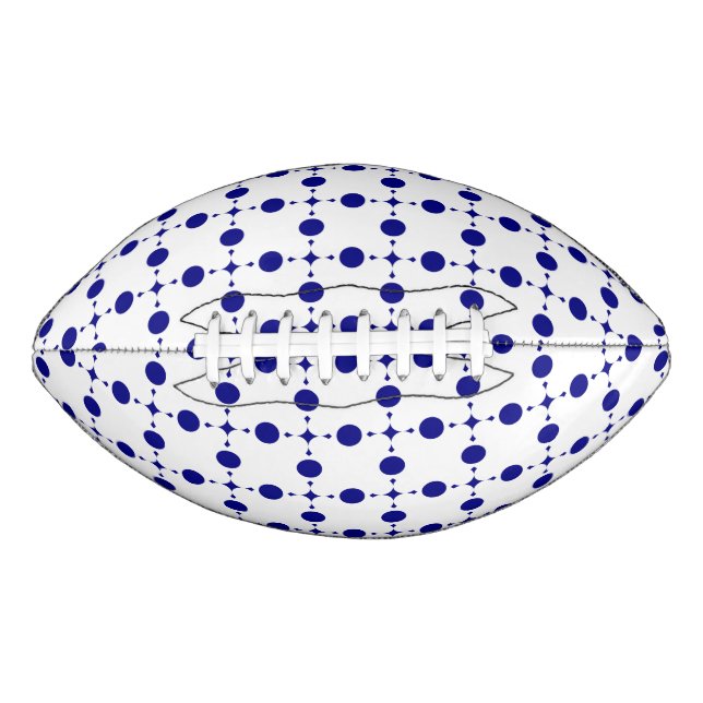 Navy Blue Polka Dots, Polka Dot Pattern, Dots Football (Front)