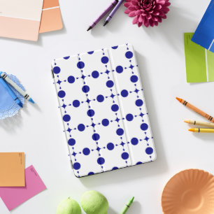Navy Blue Polka Dots, Polka Dot Pattern, Dots iPad Pro Cover