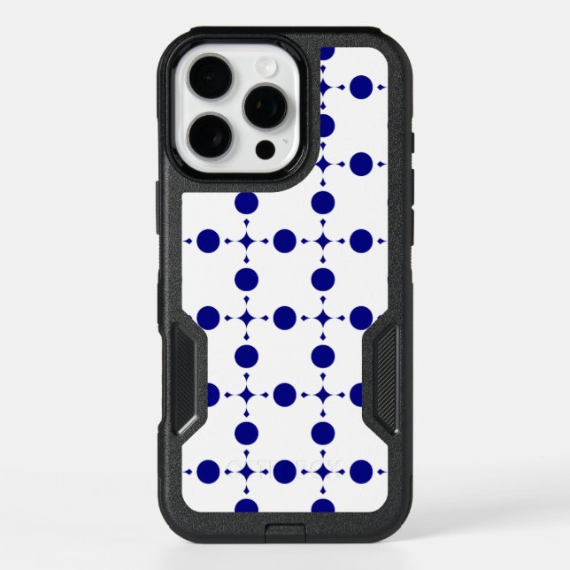 Navy Blue Polka Dots, Polka Dot Pattern, Dots Otterbox iPhone Case (Back)