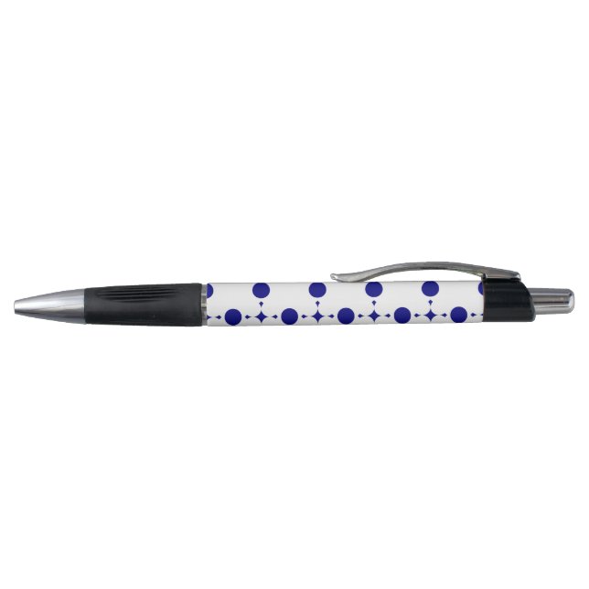 Navy Blue Polka Dots, Polka Dot Pattern, Dots Pen (Top)