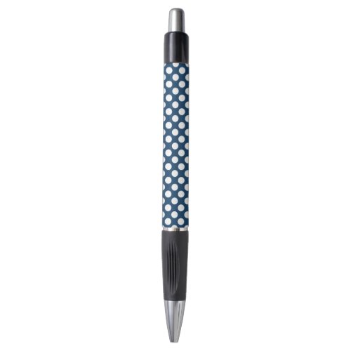 Navy Blue Polka Dots Polka Dot Pattern Dots Pen