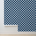 Navy Blue Polka Dots, Polka Dot Pattern, Dots Wallpaper<br><div class="desc">Cute,  fun and adorable polka dot pattern in navy blue and white color. Modern and trendy gift,  perfect for the polka dots lover in your life.</div>