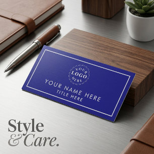 Navy Blue Professional Look 3"X1.5" Rectangle Name Tag