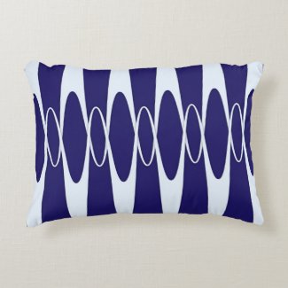 Navy Blue Pulse Personal Accent Pillow