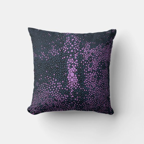 Navy blue  Purple Shagreen Throw Pillow