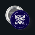 Navy Blue QR Code Tip Button<br><div class="desc">Navy Blue QR Code Tip Button</div>