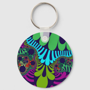Navy Blue Rainbow Mod Keychain