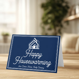 Navy Blue Real Estate Company Customized Realtor Card