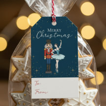 Navy Blue, Red & Gold Nutcracker To From Xmas